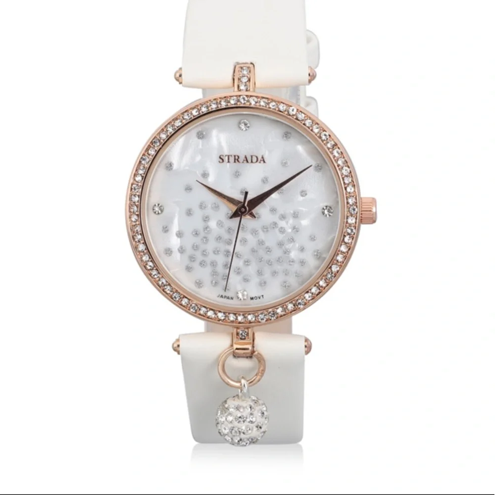 Watch with White Dial in Rosetone